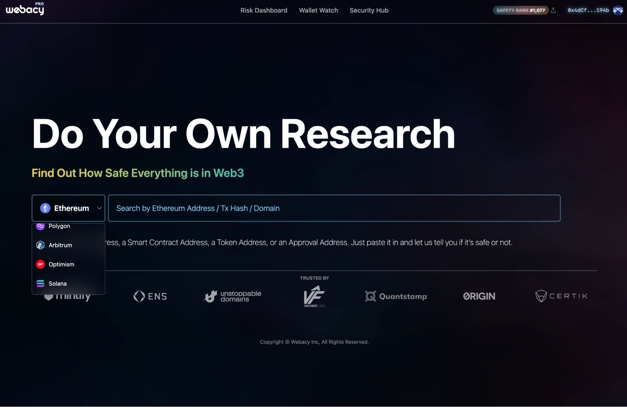 DYOR: Do Your Own Research.