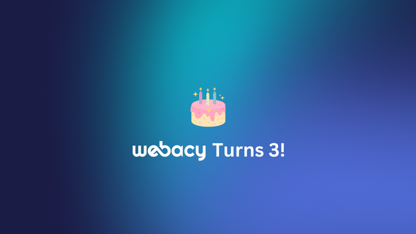 Webacy Turns 3!